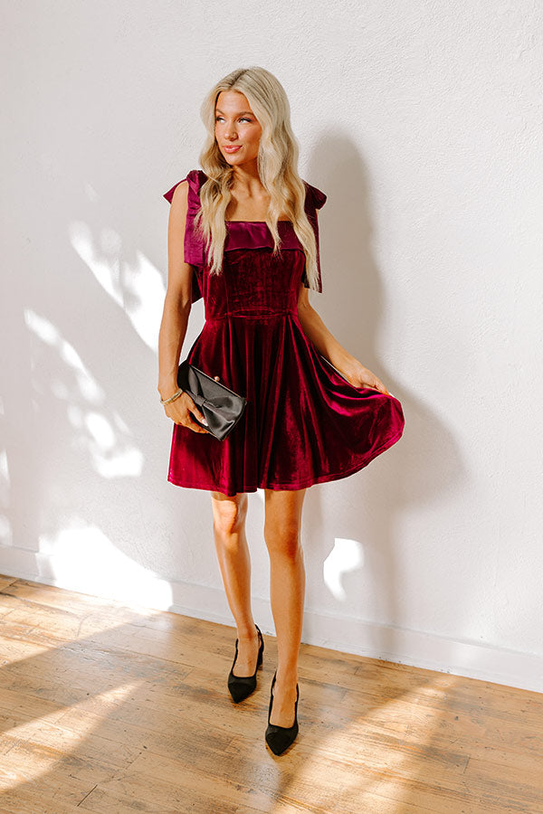 Ultimate Glamour Velvet Mini Dress