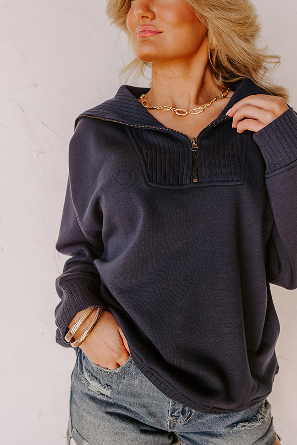 Premium Navy Fresh Breeze Sweatshirt - Ultimate Comfort & Style