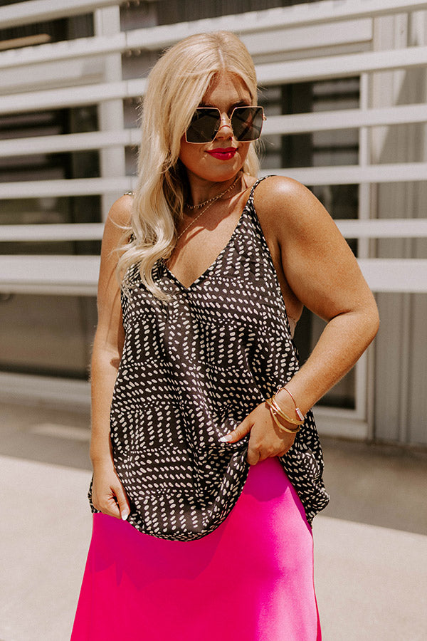 Premium Plus Size Feel The Beat Shift Tank – Ultimate Comfort & Style