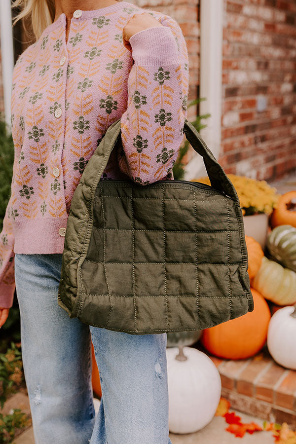 Premium Quilted Olive Handbag - Ultimate Style Upgrade