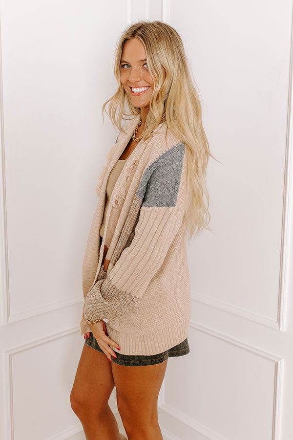 Ultimate Cozy Caffeine Crush Knit Cardigan