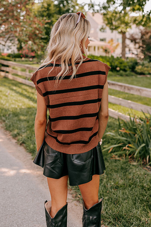 Ultimate Pumpkin Spice Dreamer Striped Top