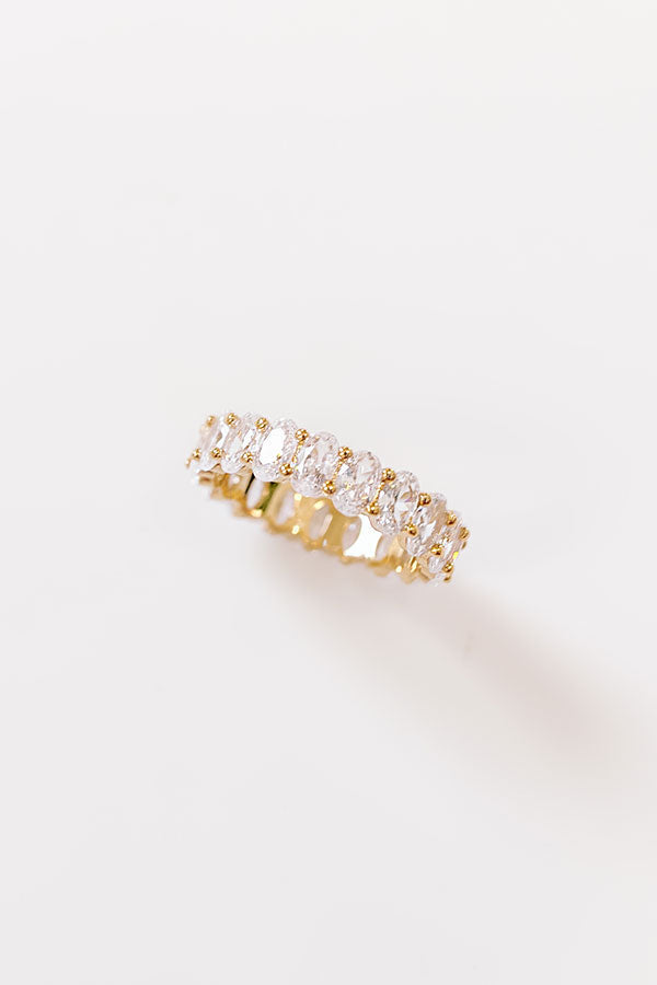 Ultimate Glam Cubic Zirconia Gold Ring