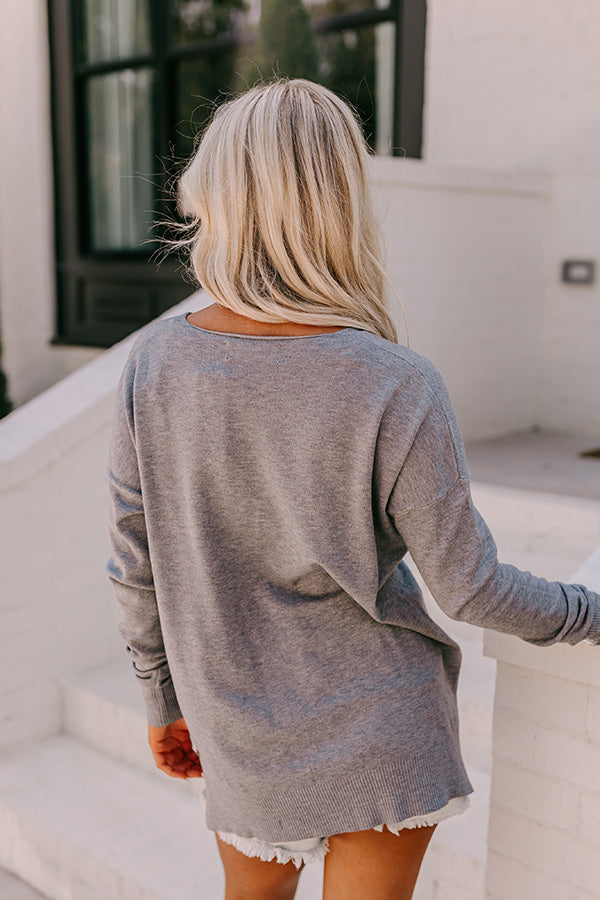 Premium Fall Latte Shift Sweater - Ultimate Comfort in Grey