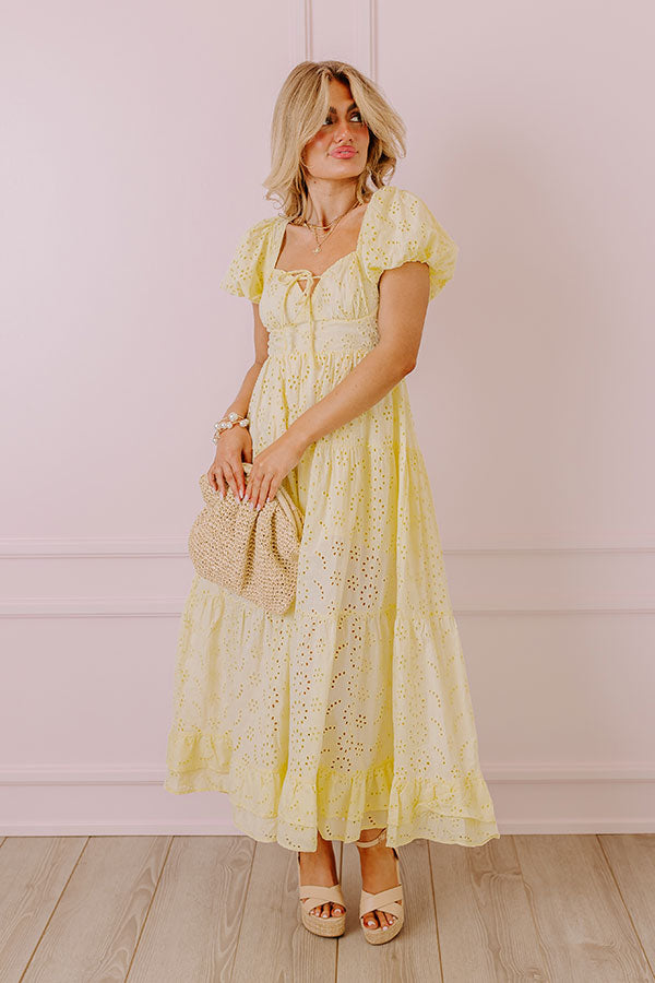 Premium Oh So Sweet Eyelet Maxi Dress - Ultimate Spring Style