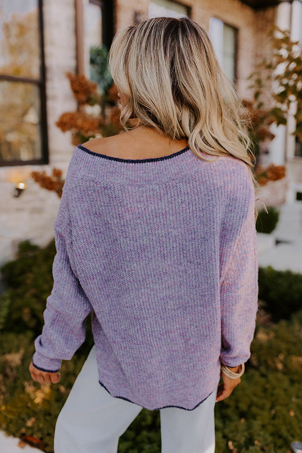 Premium Cozy Knit Sweater - Dusty Purple | Ultimate Fall Style