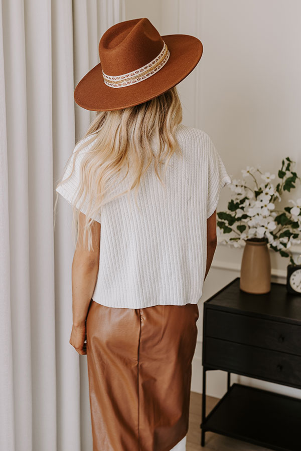 Premium Chic Moment Knit Top in Ivory - Ultimate Spring Essential