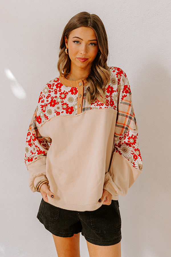 Premium Boho Floral Chic Top