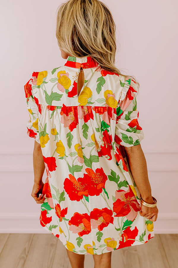 Premium Botanic Bloom Shift Dress - Ultimate Summer Style