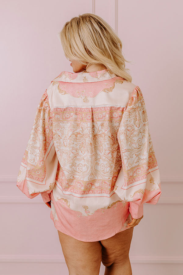 Premium Seashell Button-Up Blouse: Embrace Beach Elegance