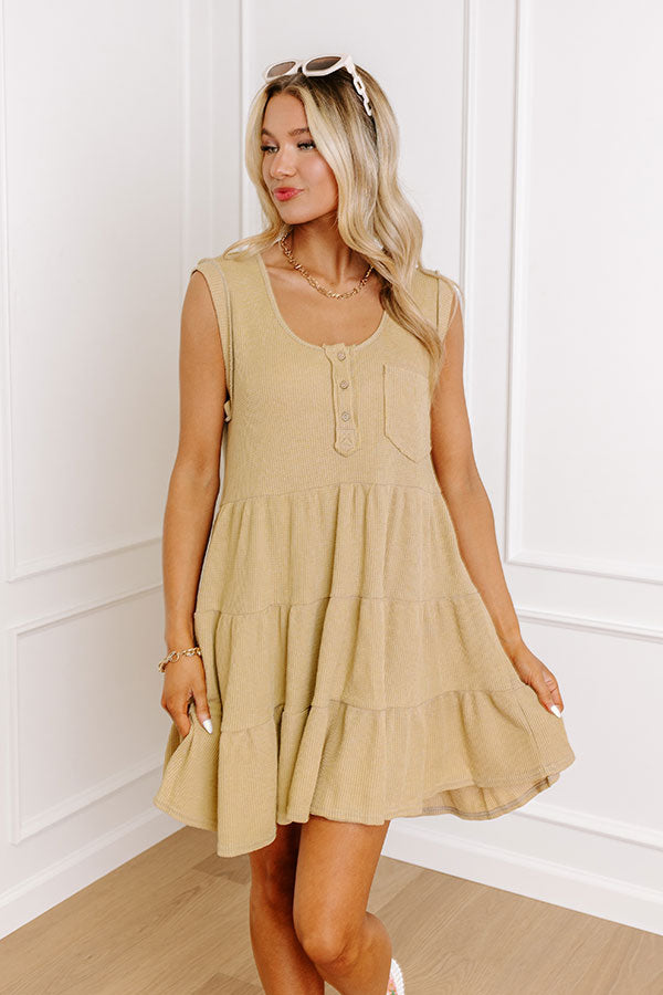 Premium Beige Shift Dress – Ultimate Comfort & Style