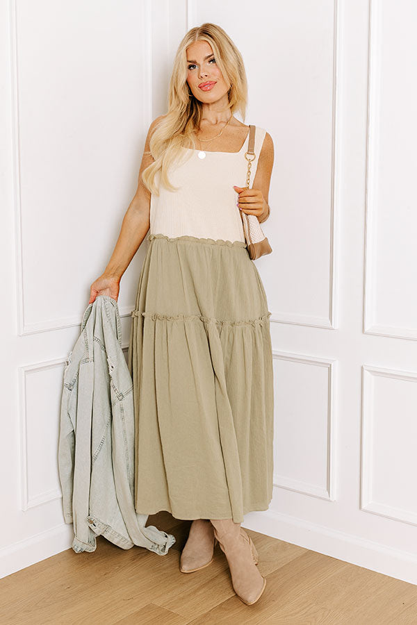 Premium Coastal Breeze Midi Dress