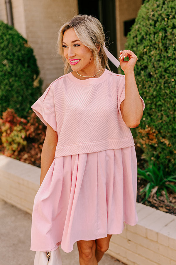 Ultimate Myrtle Beach Brunch Mini Dress - Pink Luxe Style