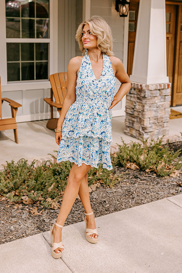 Premium Radiant Blessings Floral Mini Dress