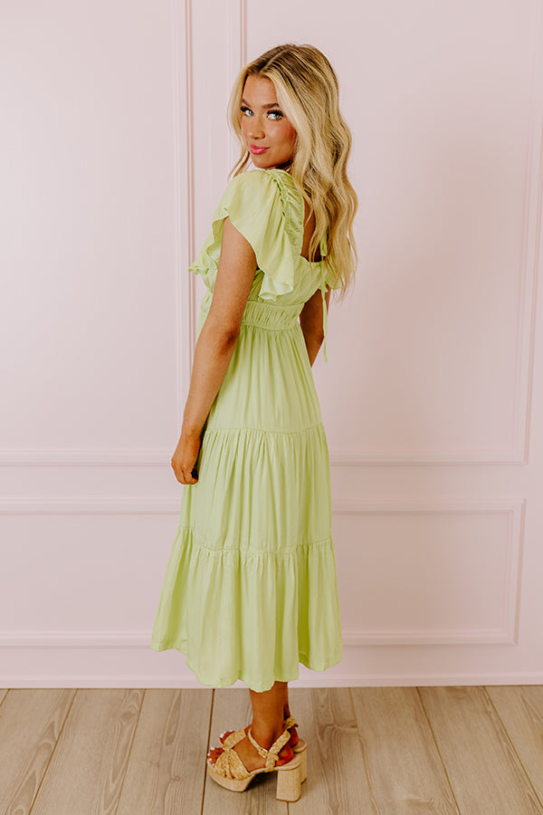 Elegant Spring Fling Midi Dress