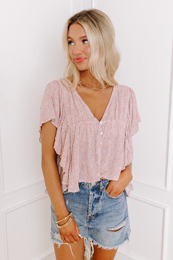 Elegant V-Cut Peplum Blouse - Premium Flowy Top