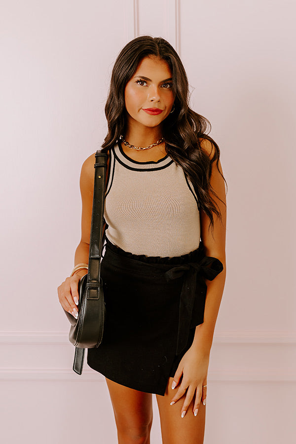 Premium Social Hour Knit Top in Taupe - Upgrade Your Style