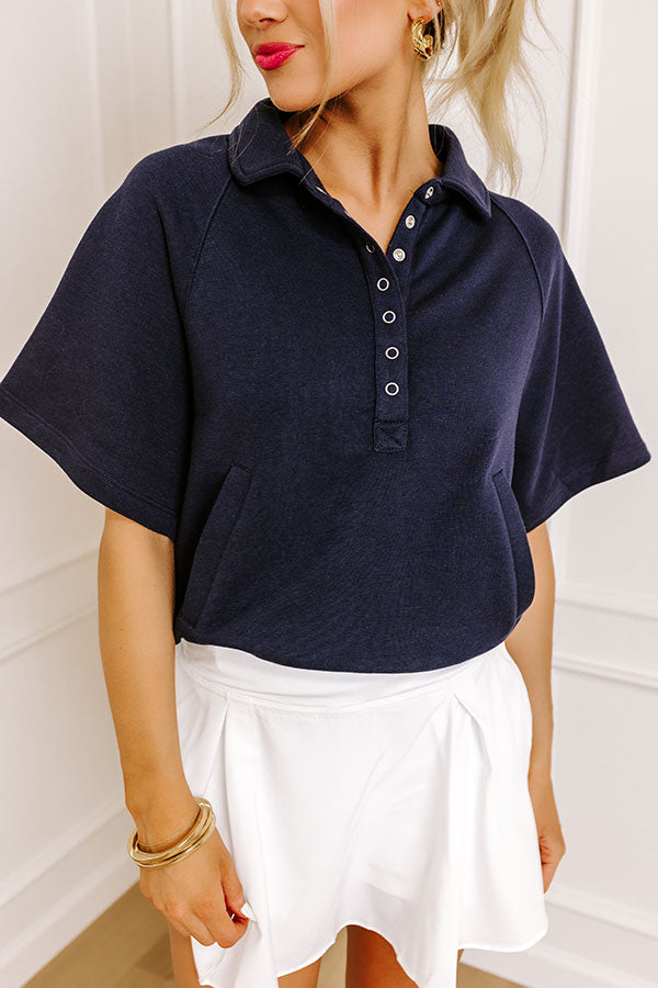Premium Navy Casual Ease Sweatshirt - Ultimate Comfort & Style