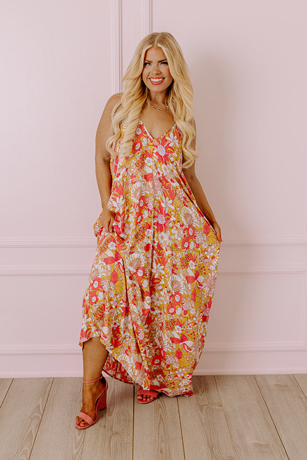 Elegant Floral Maxi Dress - Summer Chic Style