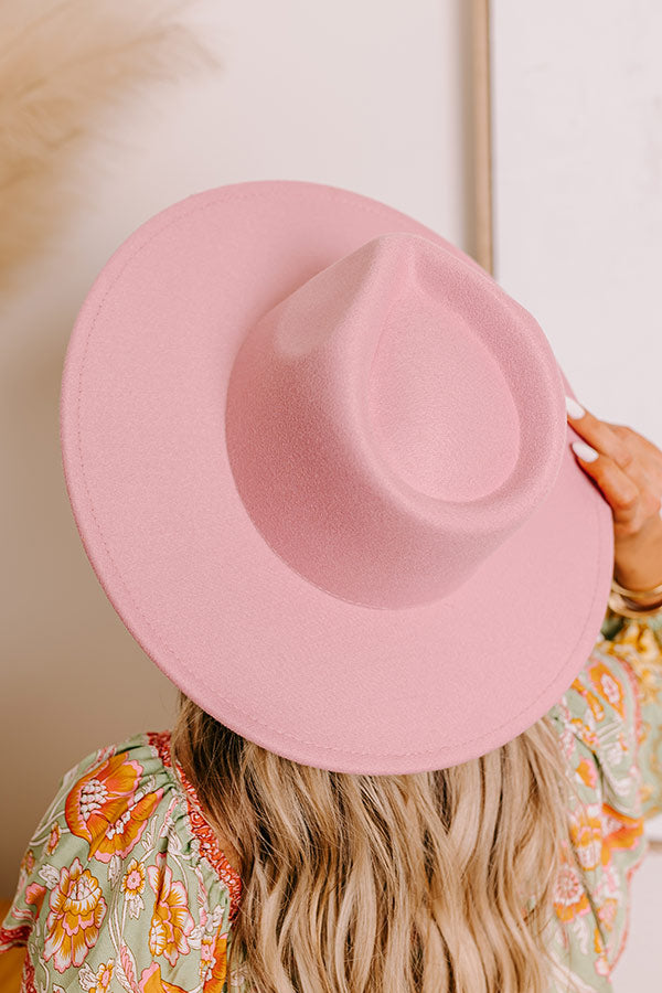 Premium Blush Felt Fedora - Ultimate Style Upgrade