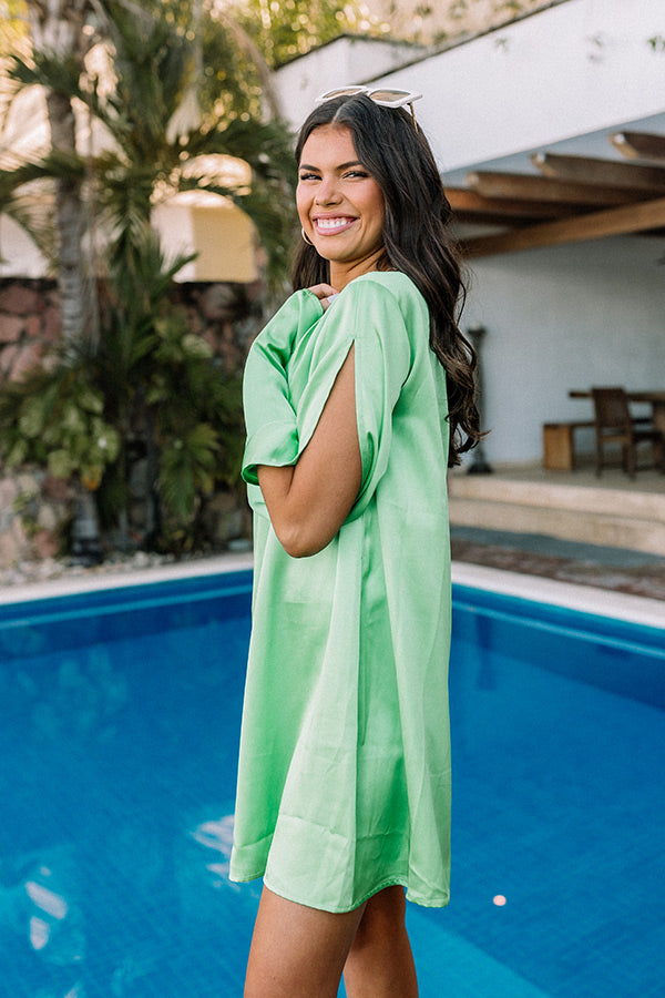 Premium Lime Shift Dress - Ultimate Style Statement