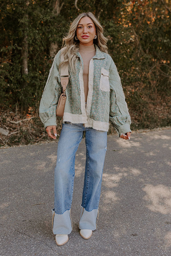 Ultimate Autumn Floral Quilted Jacket
