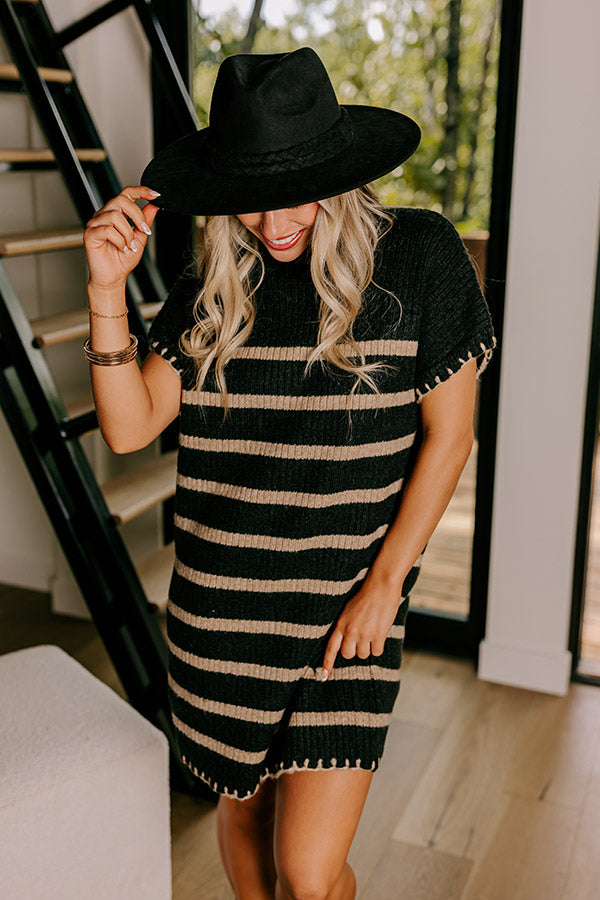 Premium Park Avenue Striped Knit Mini Dress