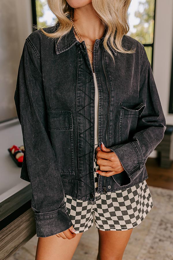 Ultimate Street Style Black Denim Jacket