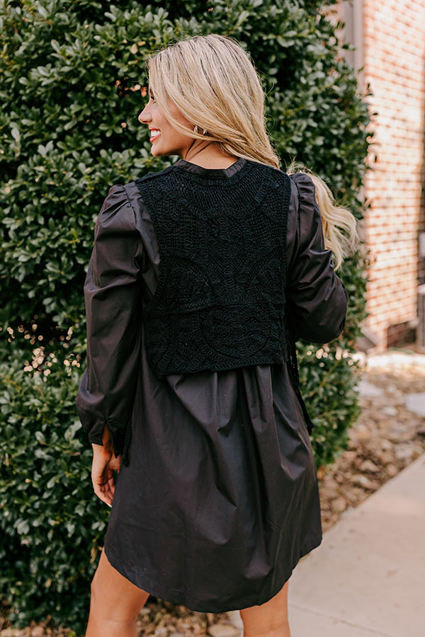 Ultimate Boho Belle Two Piece Mini Dress - Black