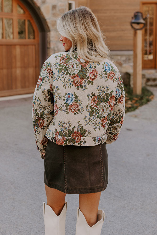 Urban Elegance Floral Jacket