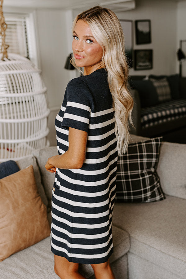 Premium Striped Prosecco Mini Dress