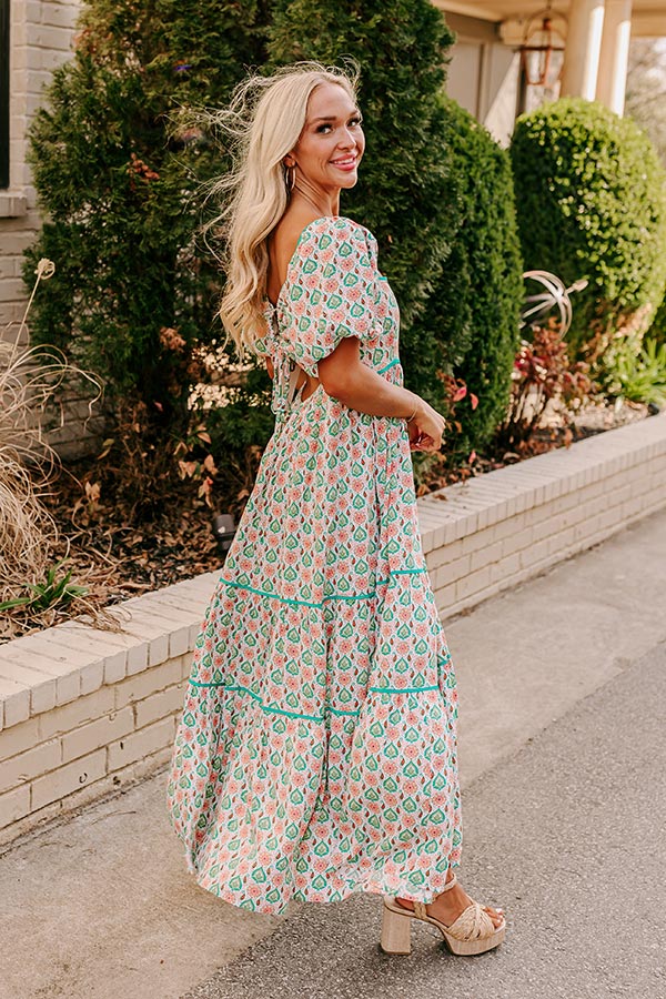 Ultimate Carefree Maxi Dress in Jade - Premium Elegance