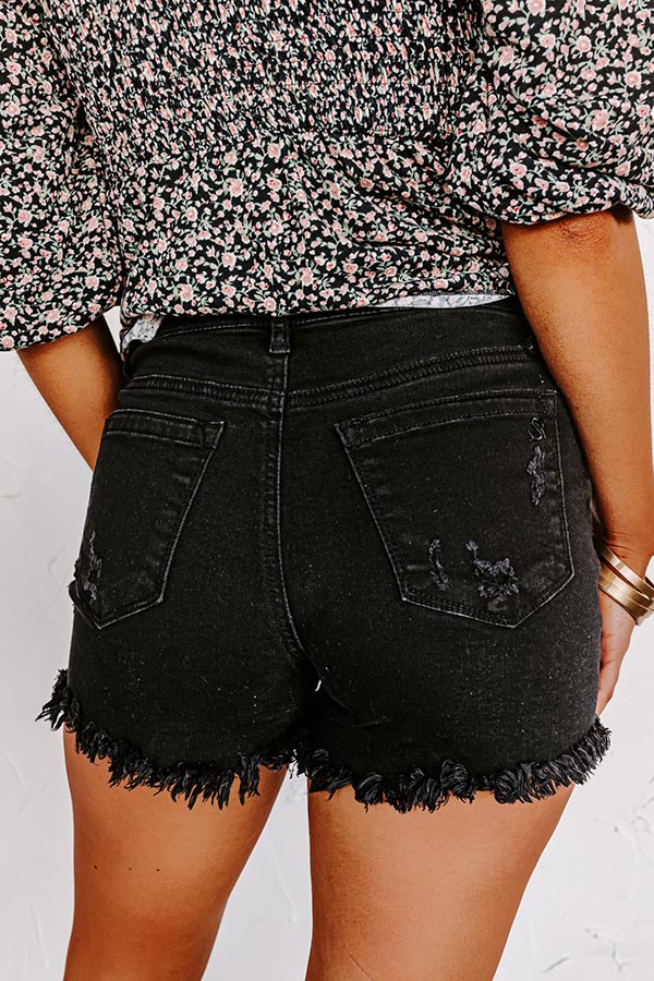 Ultimate Ava High Waist Distressed Denim Shorts