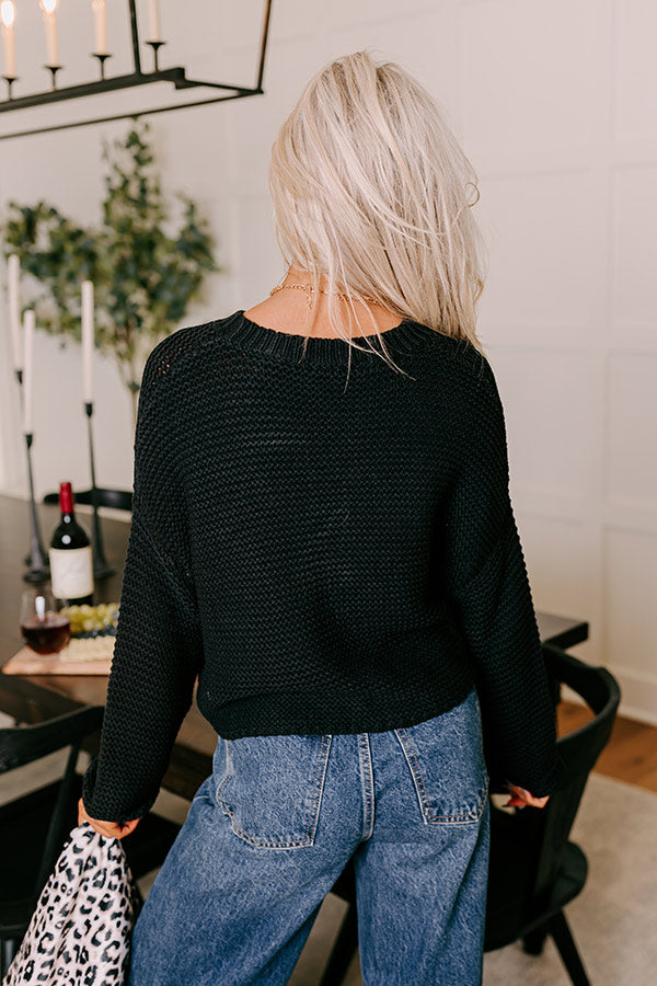 Premium Cozy Knit Sweater - Ultimate Black Edition