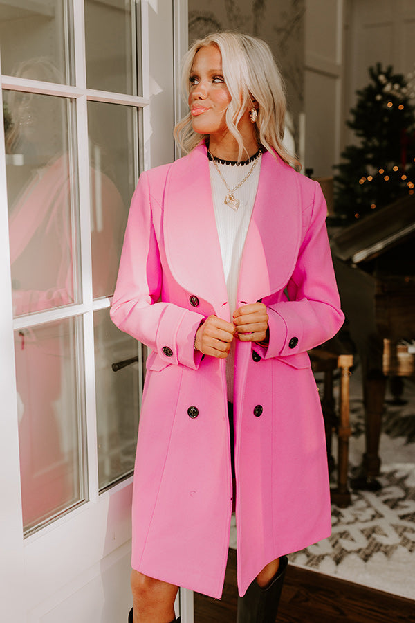 Ultimate Chic Pink Coat - Effortless Street Style