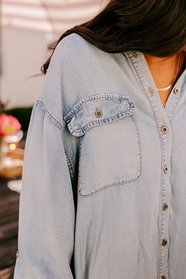 Ultimate Street Chic Chambray Maxi Dress