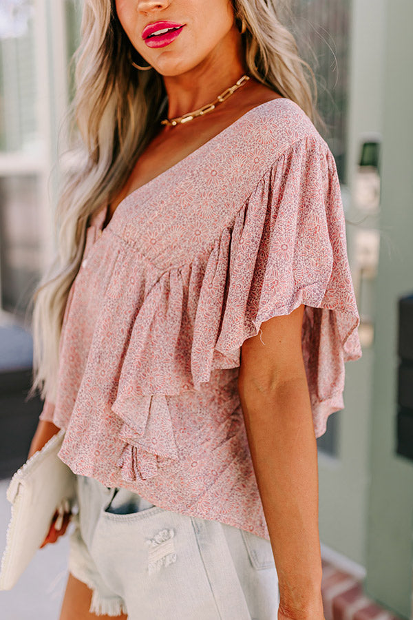 Elegant V-Cut Peplum Blouse - Premium Flowy Top