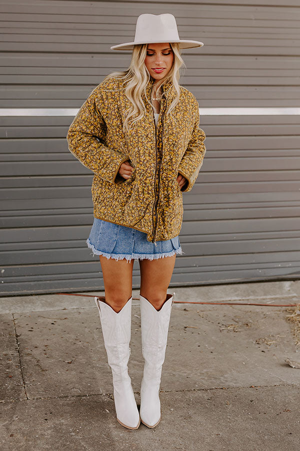 Premium Cabin Cutie Corduroy Jacket - Primrose Yellow