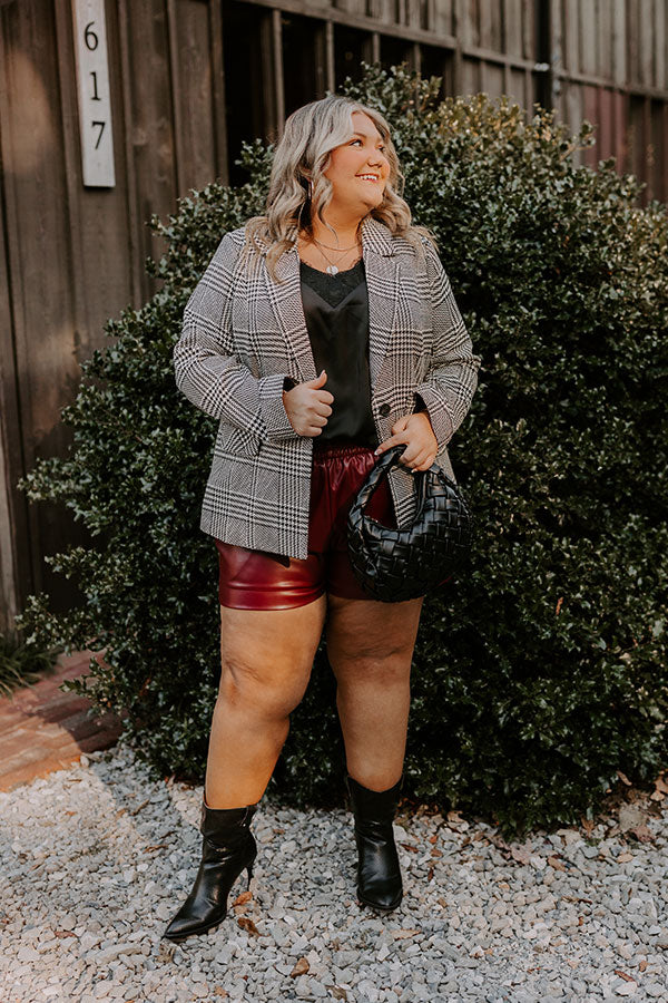 Ultimate Dare To Dream Houndstooth Blazer for Curves