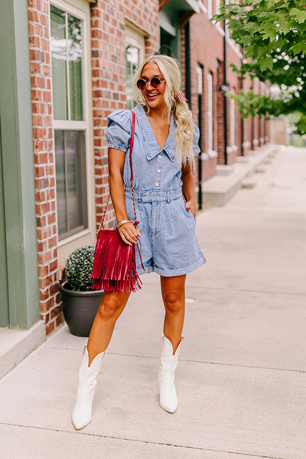 The Jill Premium Denim Romper - Ultimate Style Upgrade