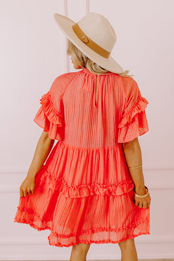 Ultimate Sunny Stroll Ruffle Mini Dress