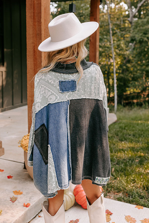 Premium Stellar Style Color Block Top - Trendy Black Design