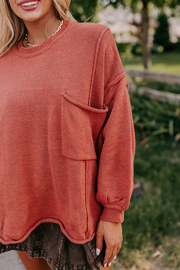 Premium Rust Knit Sweater - Ultimate Autumn Style