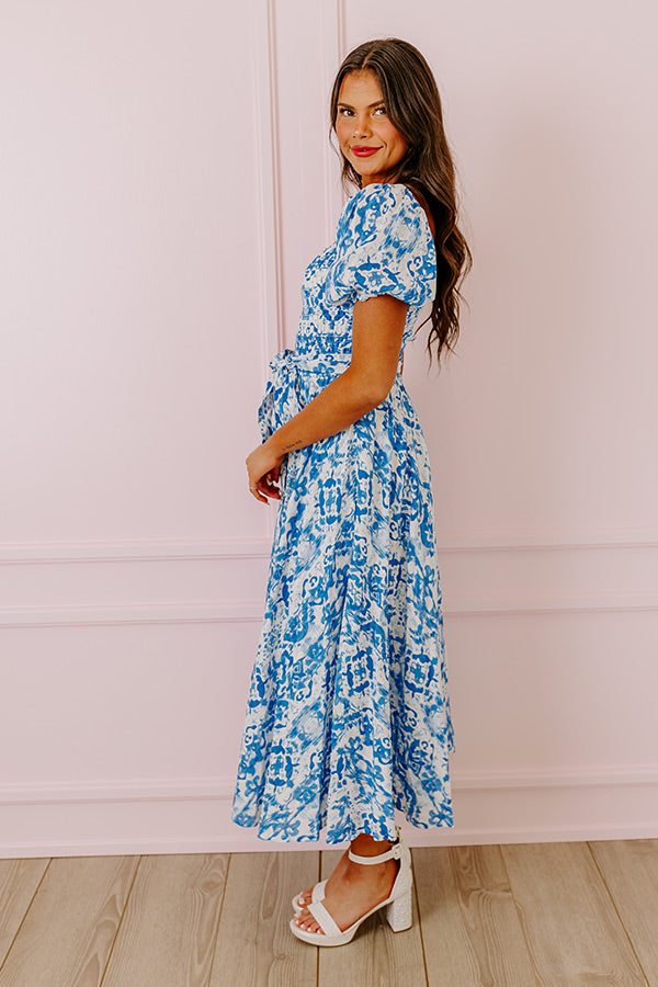 Premium Ocean Breeze Smocked Maxi Dress - Ultimate Summer Style