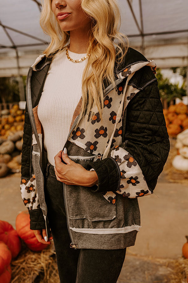 Premium Black Quilted Hooded Sweater - Ultimate Fall Style