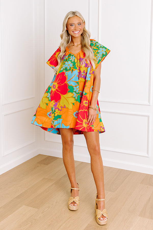 Premium Bora Bora Floral Mini Dress - Ultimate Summer Style