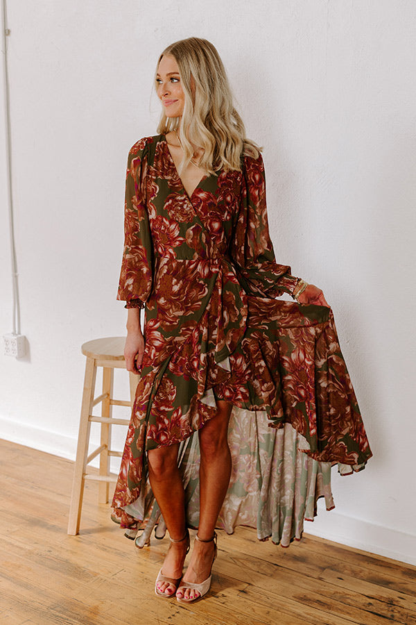 Premium Napa Valley Floral Maxi Dress - Ultimate Elegance