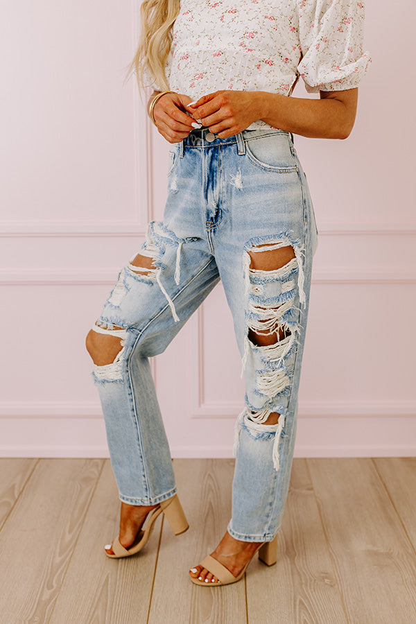 Premium Ellie High Waist Distressed Jeans - Ultimate Style Upgrade