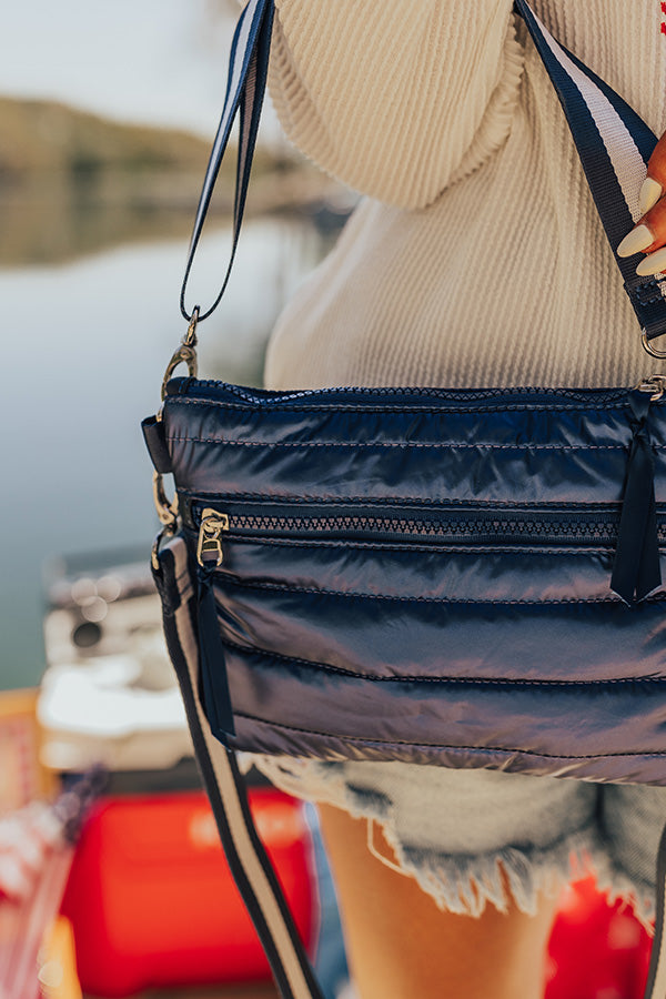 Premium City Dream Quilted Crossbody Bag in Navy - Ultimate Urban Companion