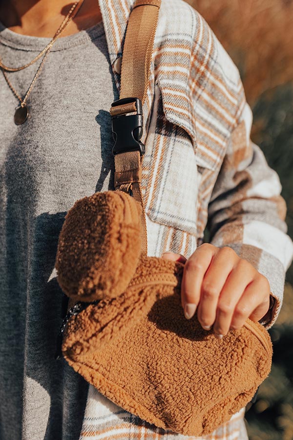 Premium Sherpa Fanny Pack - Ultimate Style in Brown